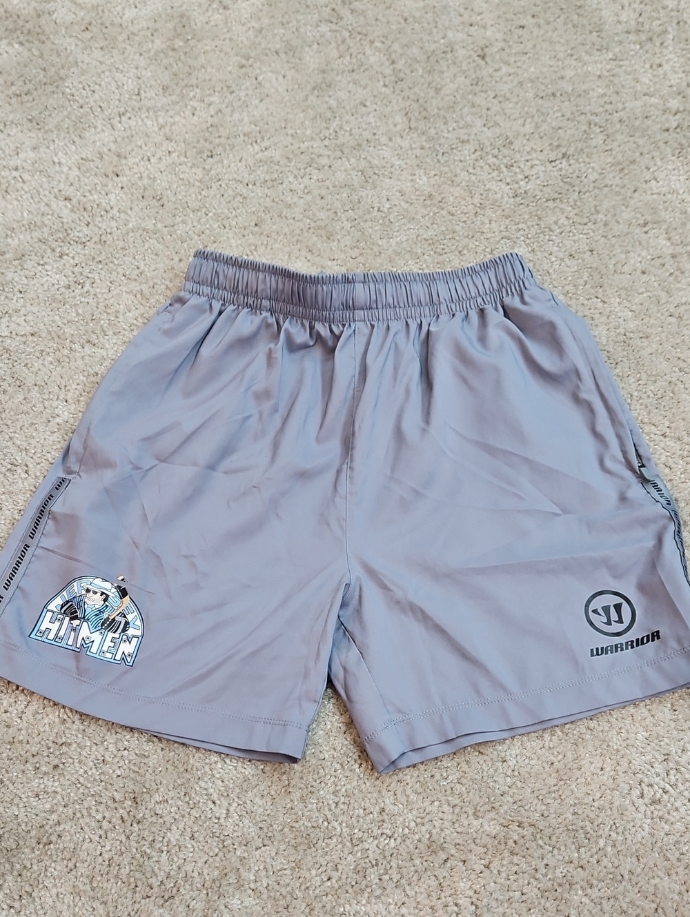 Jersey Hitmen Men's Warrior Light Gray Athletic Shorts